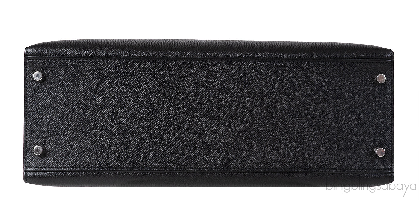 Kelly 32 Black Sellier Epsom PHW