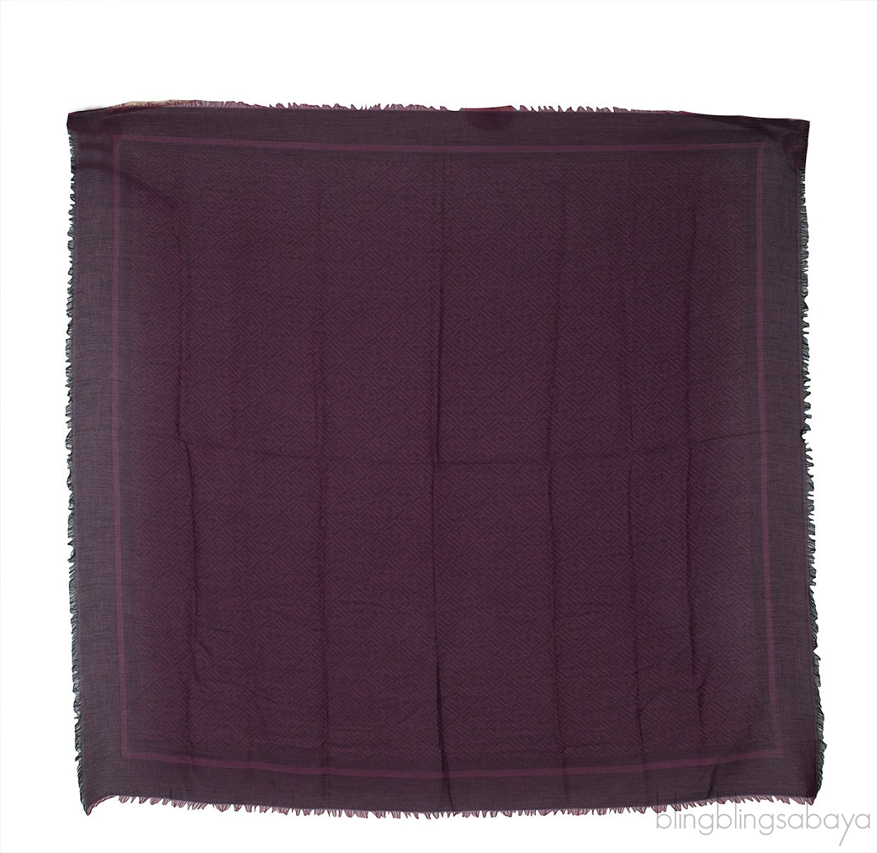 Logo Print Square Shawl