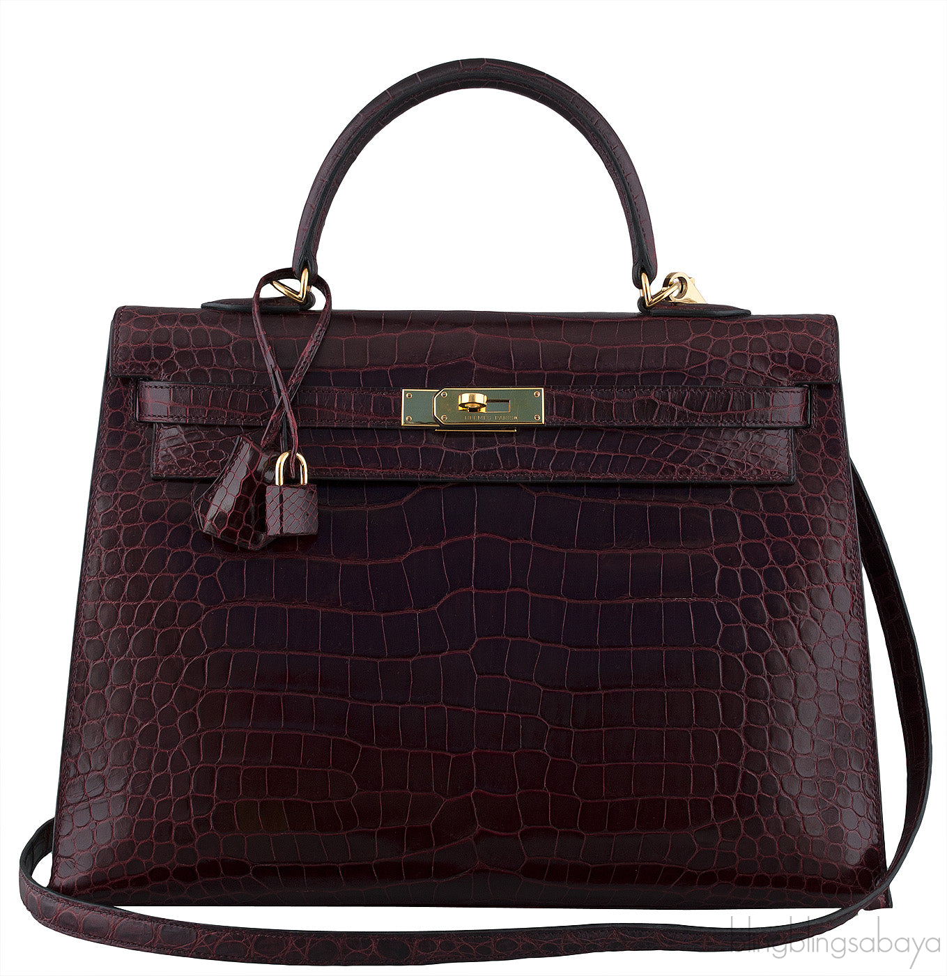 Kelly 35 Sellier Bordeaux Porosus