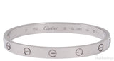 White Gold LOVE Bracelet