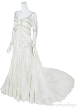 Crystal Embellished Wedding Dress