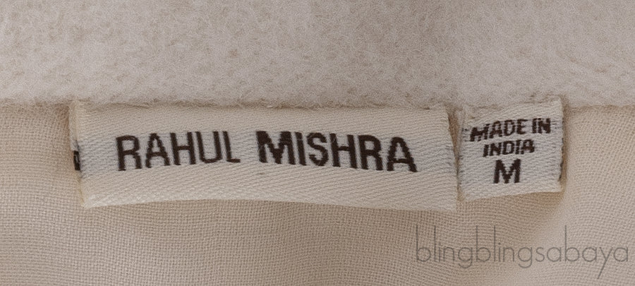 Off-white Wool Embroidered Coat