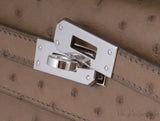 Kelly Pochette Etoupe Ostrich PHW