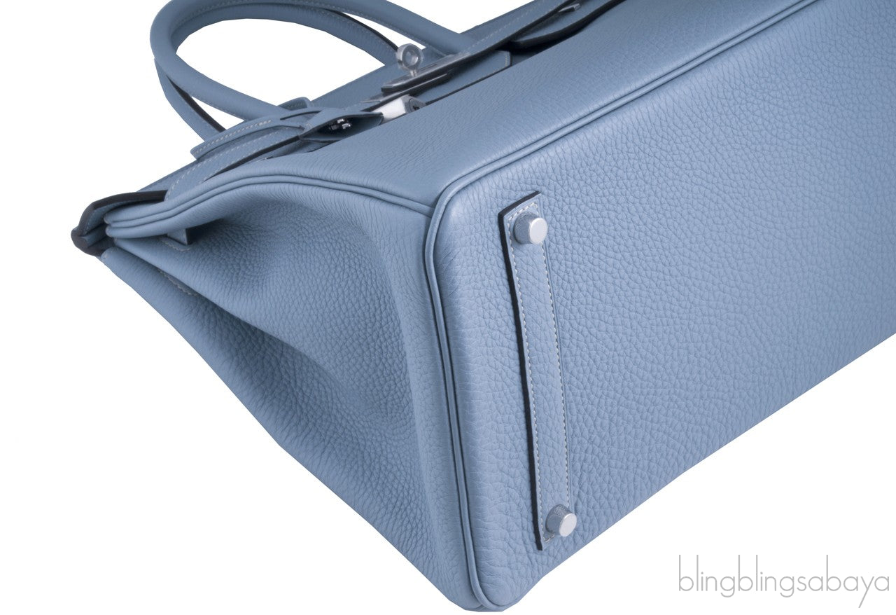 Birkin 35 Blue Lin Togo