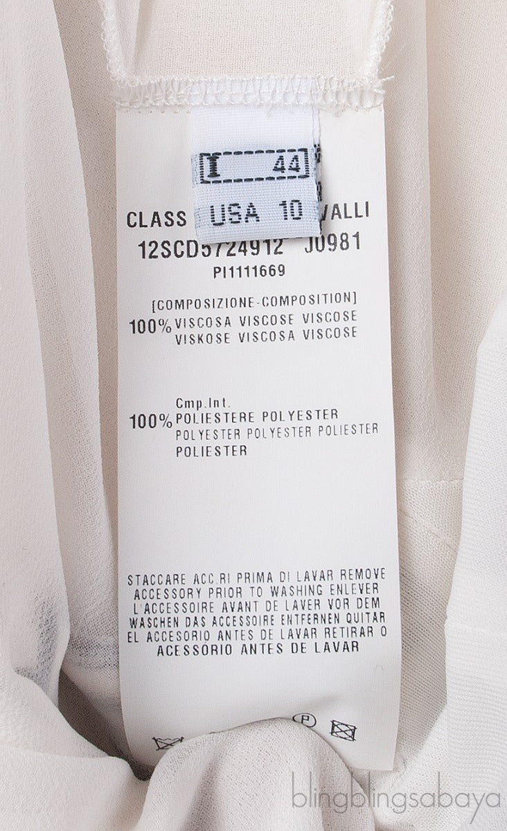 White Sleeveless Printed Dress
