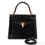 Black Signature Crocodile Bag GHW