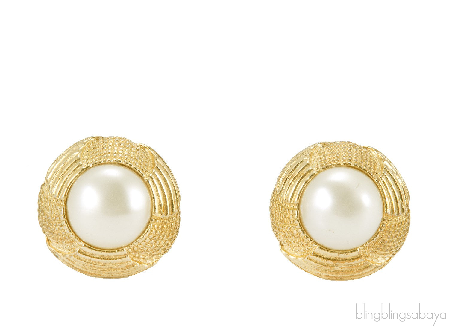 Faux Pearl Vintage Earrings