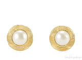 Faux Pearl Vintage Earrings