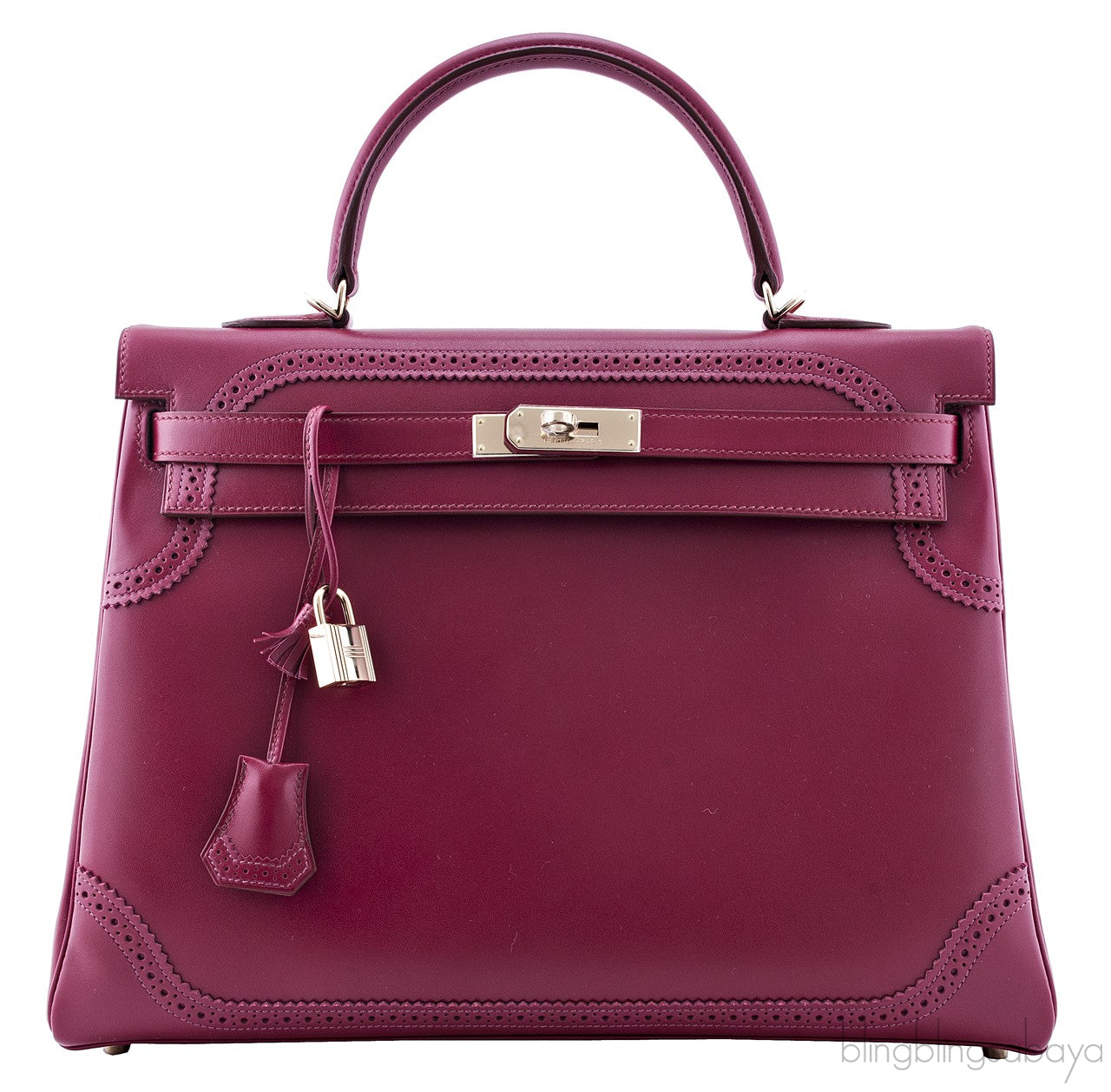 Kelly 35 Ghillies Rubis Tadelakt