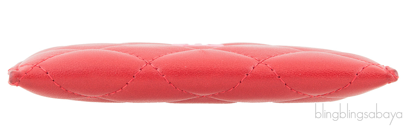 Red & Pink Quilted Cardholder