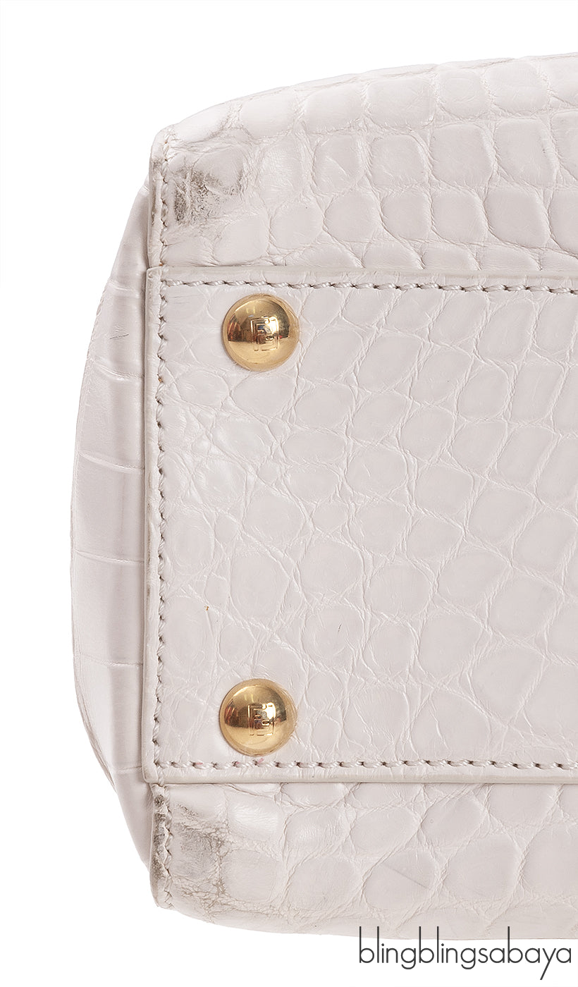 White Crocodile Medium Peekaboo GHW