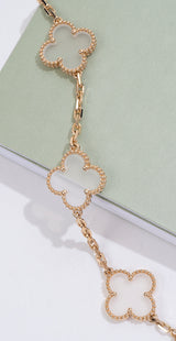 Van Cleef & Arpels Vintage Alhambra 20 Motifs Rock Crystal Long Necklace