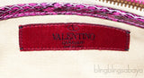 Rockstuds Python Pink Clutch