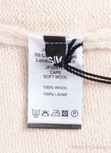 Off-white Open Front Wool Cape