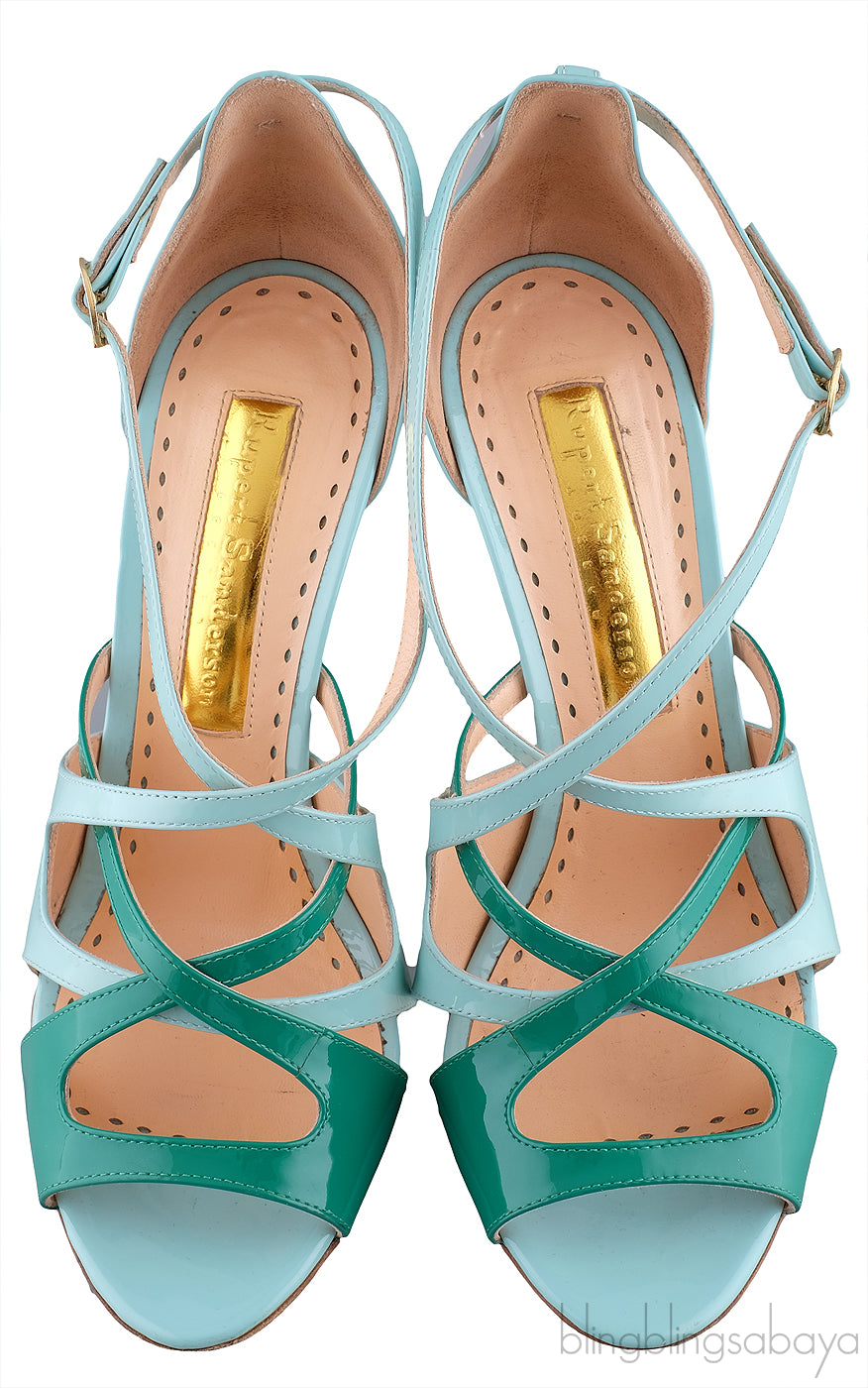 Bi-color Strappy Heels