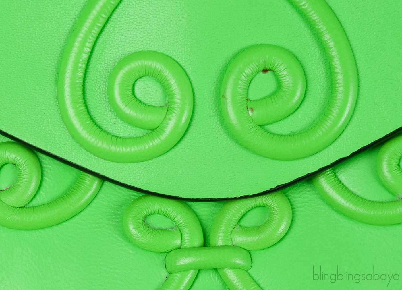 Intrigate Envelope Clutch Neon Green