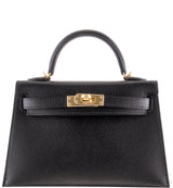 Kelly 20 Black Epsom Sellier GHW