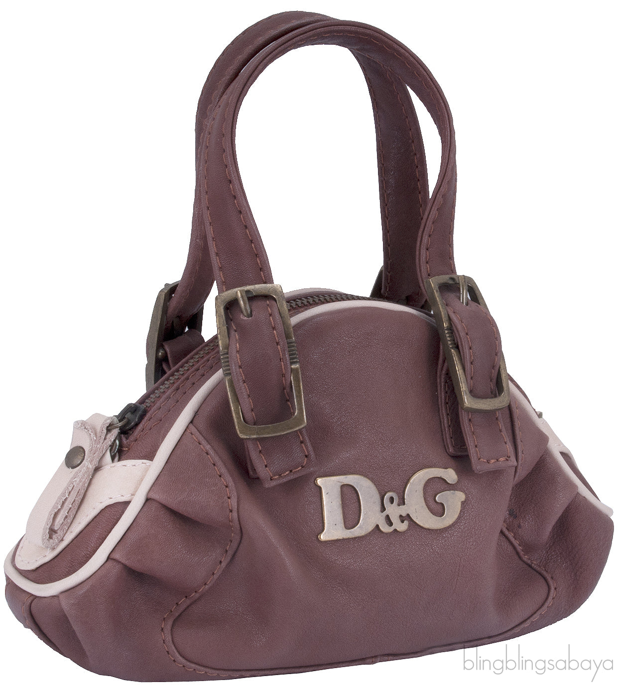 Brown Mini Top Handle Bag
