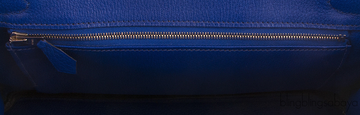 Birkin 30 Blue Electric PHW