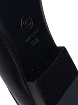 Chanel Black CC Cap Toe Ballet Flat Shoes 39.5