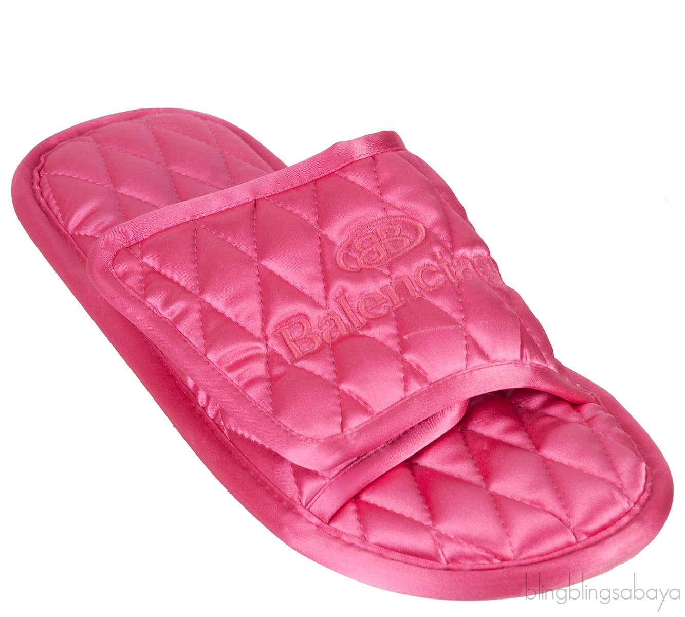 Home Quilted Satin Slides