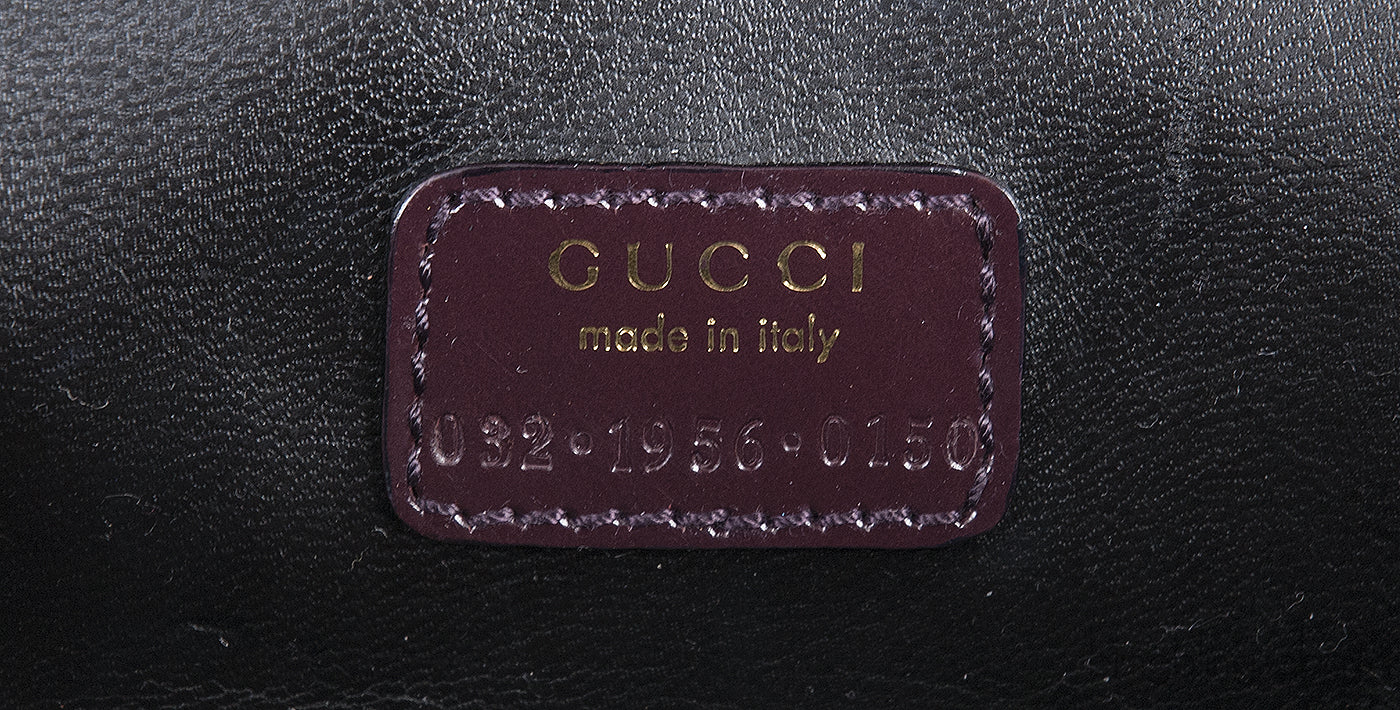 Plum Vanity Leather Bag