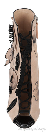 Coline Suede Floral Boots