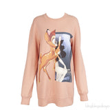 Givenchy Peach Bambi Graphic Sweatshirt
