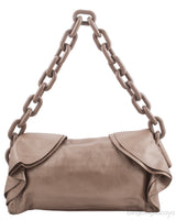 Beige Ruffle Shoulder Bag*