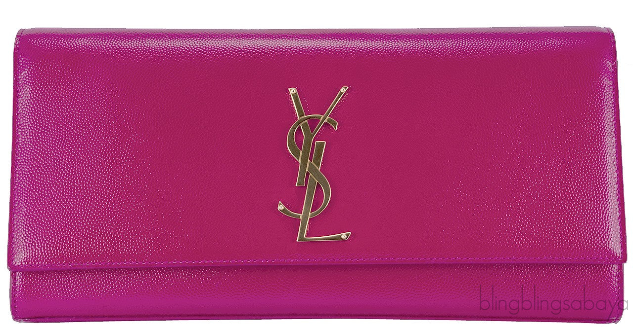 Fuchsia Pink Monogrammed Clutch