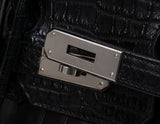Birkin 35 Black Matte Alligator Crocodile PHW