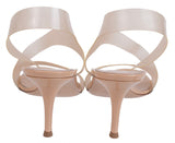 Gianvito Rossi Metropolis 70 beige PVC Sandals 41