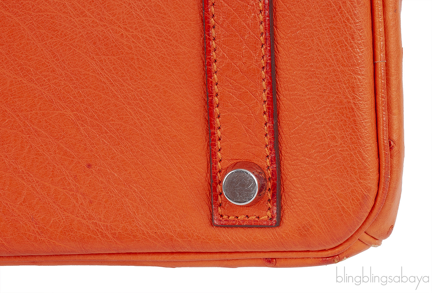 Hermes Birkin 30 Orange Ostrich PHW