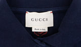 Gucci Navy Blue Cat Embroidered Polo Baby Dress