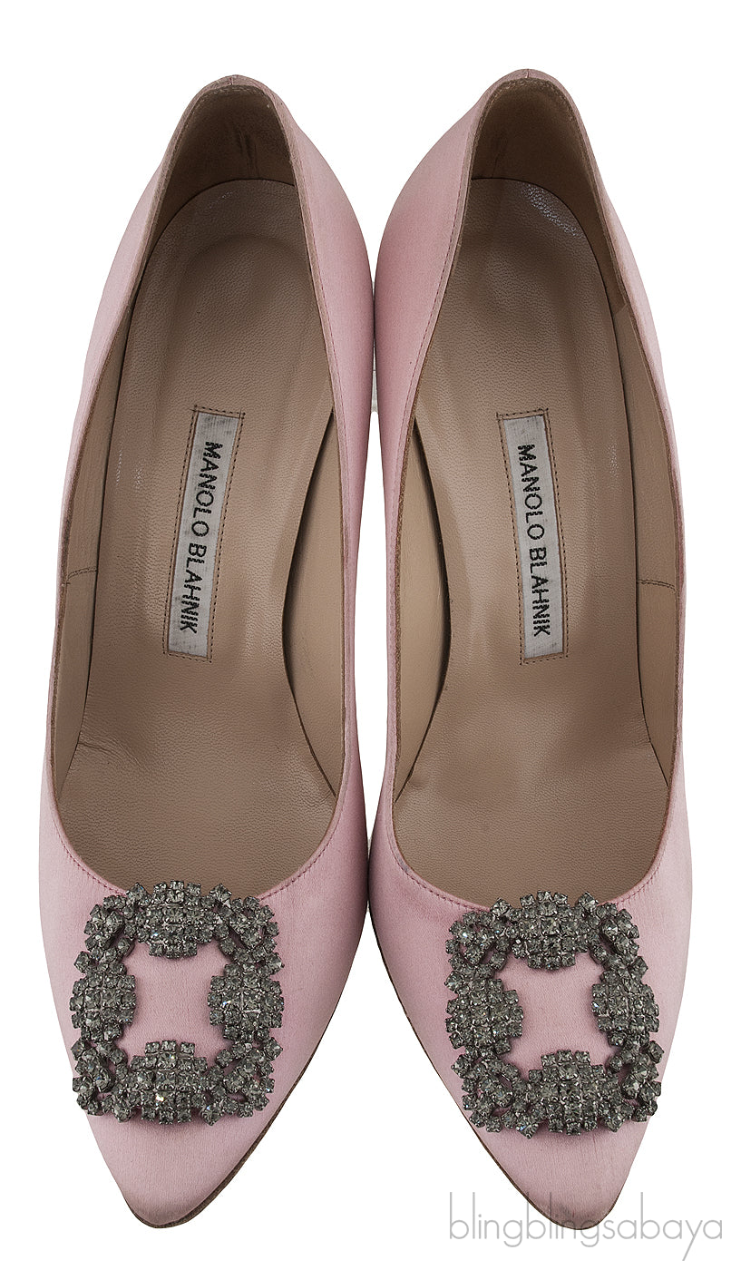 Baby Pink Satin Hangisi Pump