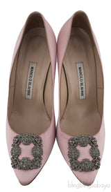Baby Pink Satin Hangisi Pump