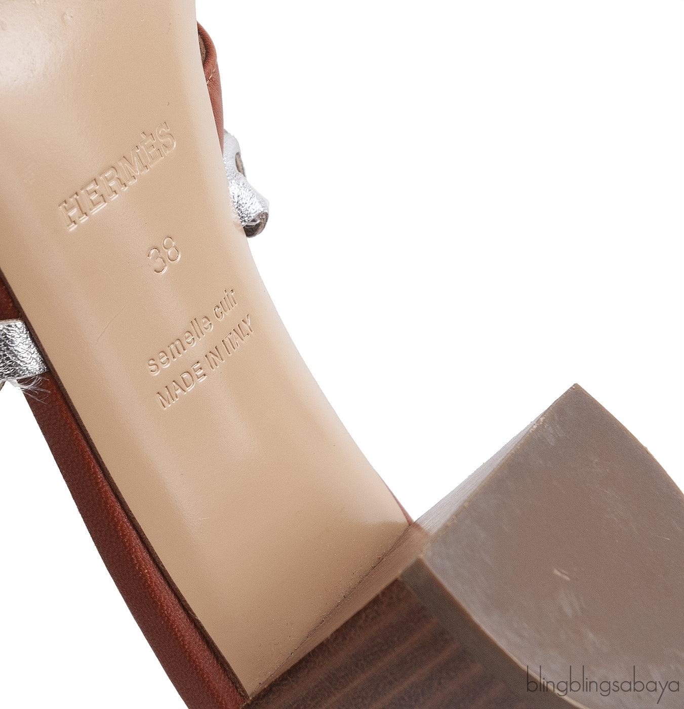 Hermes Brown Ajaccio Sandals