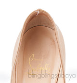 Very Prive 120 Nude Peep Toe Pump