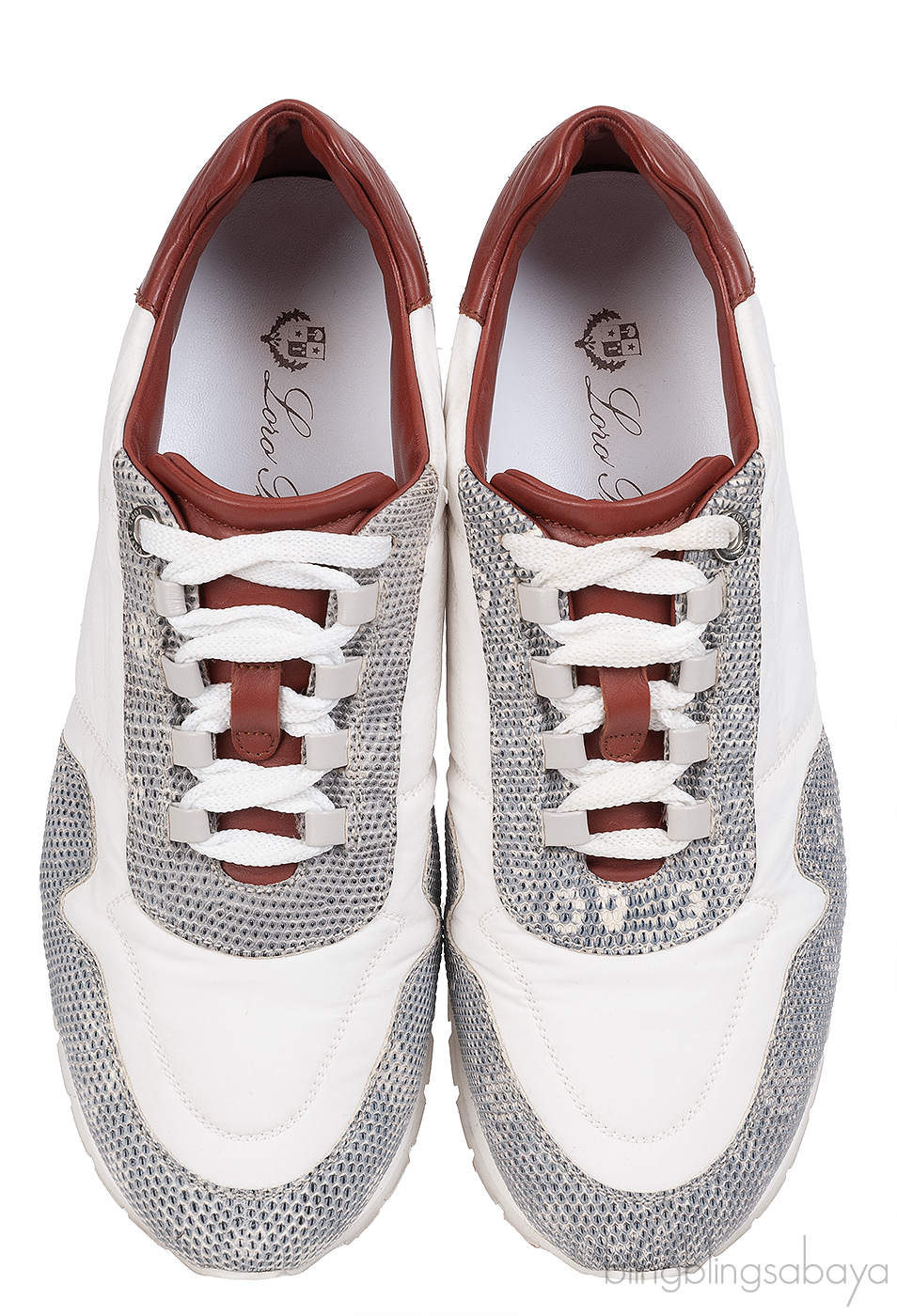 Loro Piana My Wind Microfibre & Lizard Sneakers