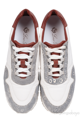 Loro Piana My Wind Microfibre & Lizard Sneakers
