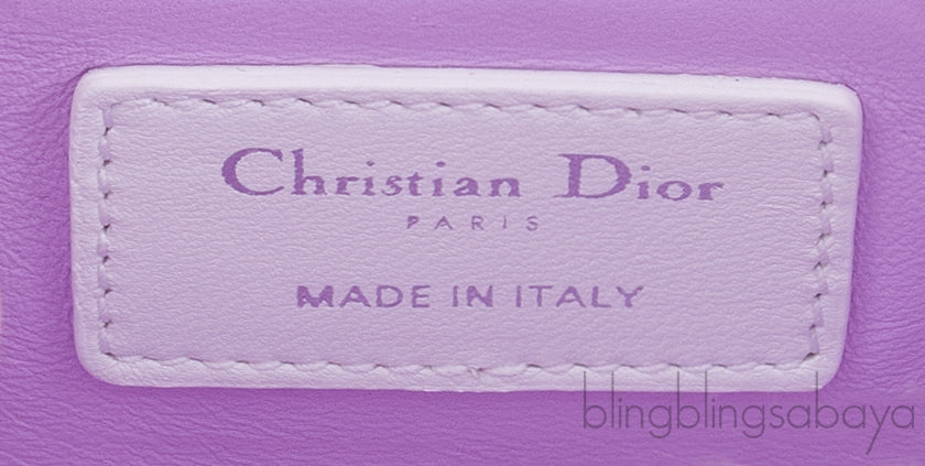 Lady Dior Micro Flower Embellished Bag