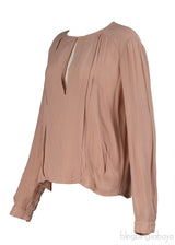 Diane von Furstenburg Peach Long Sleeve Blouse