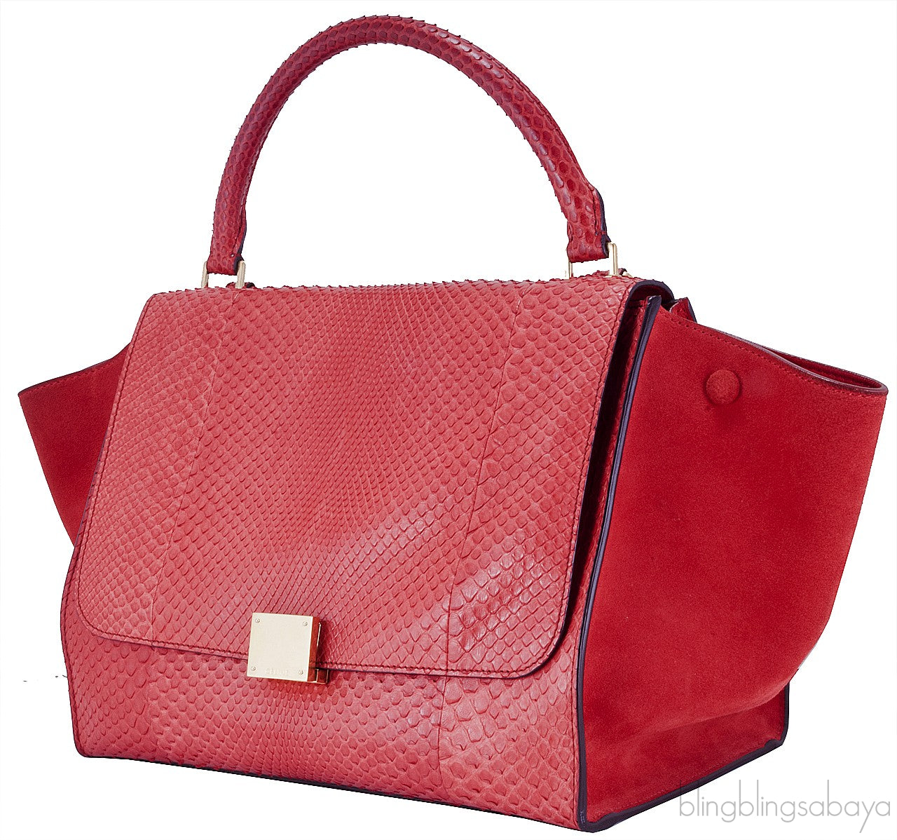 Trapeze Luggage Python Red
