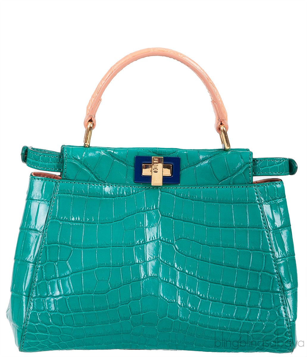 Tricolor Crocodile Mini Peekaboo