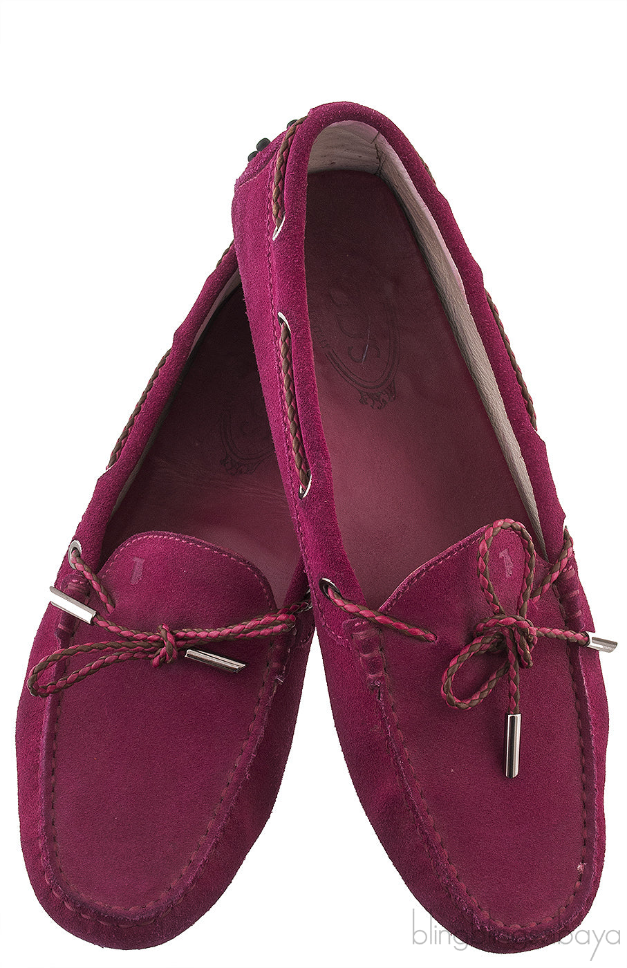 Fuchsia Pink Suede Loafer