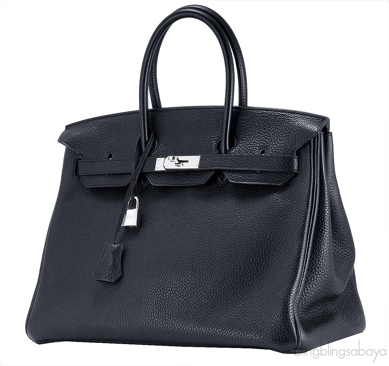 Birkin 35 Black Taurillon Clem PHW