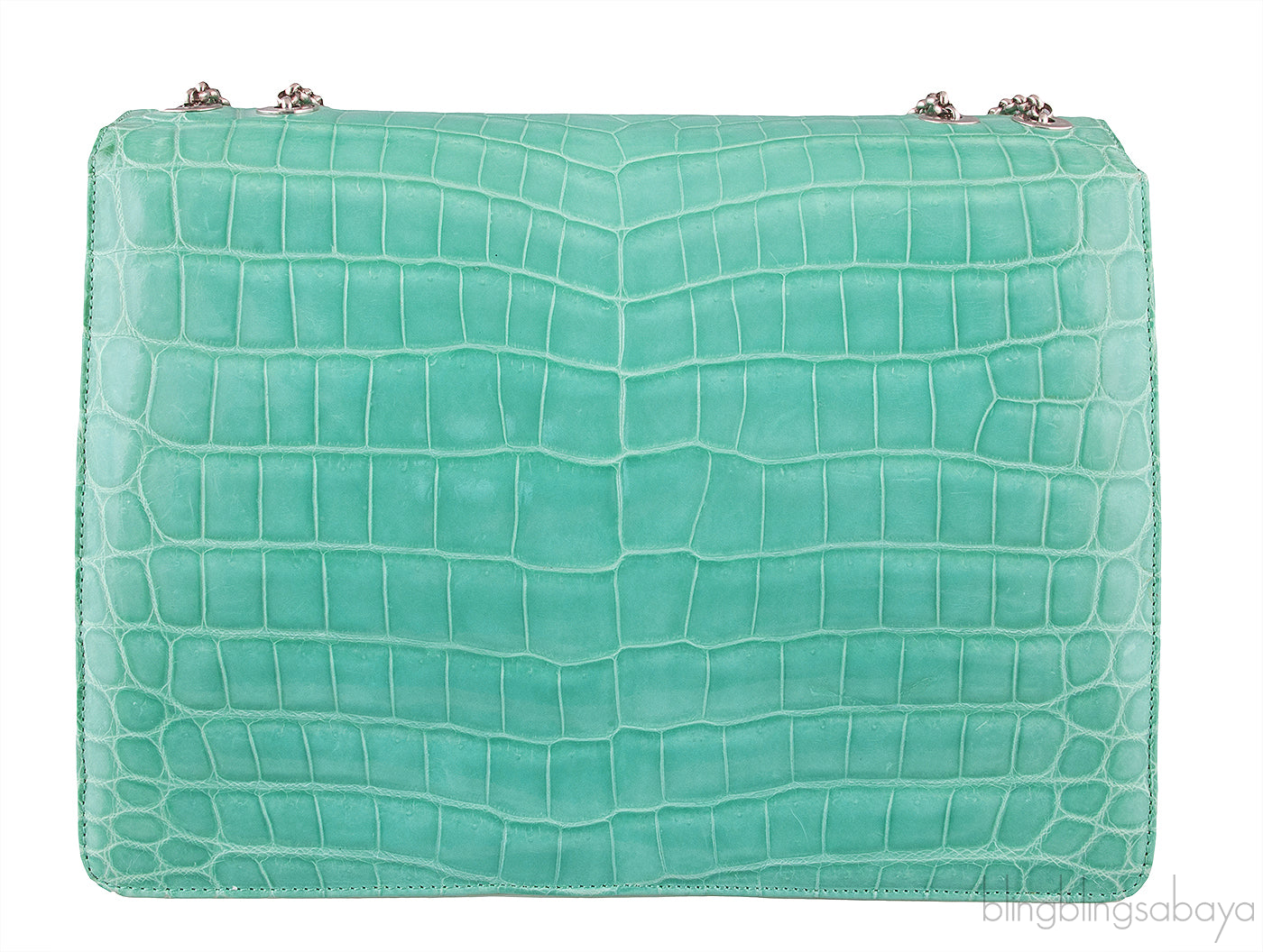 Tiffany Blue Cornelia Lunch Box Crocodile Bag