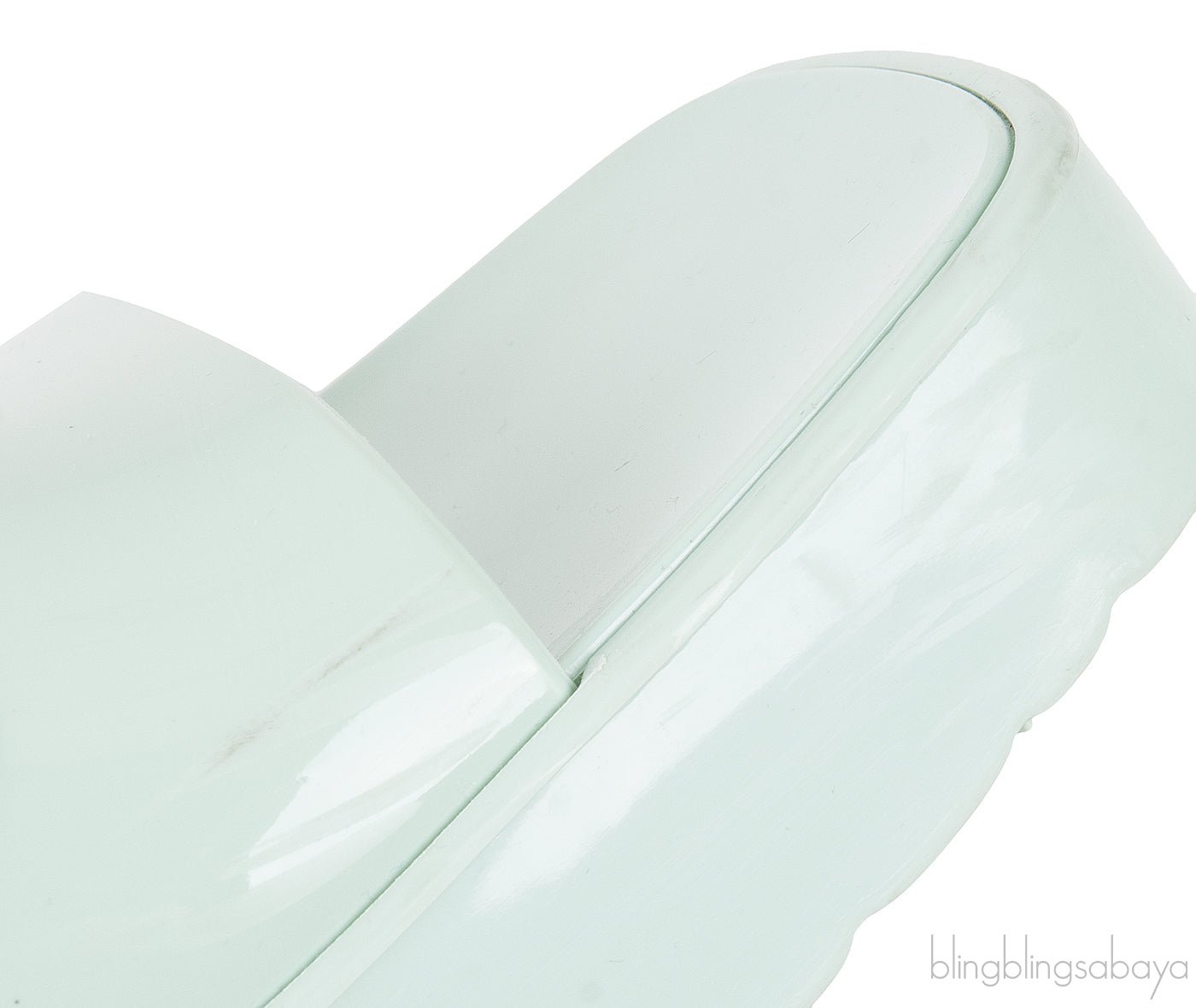 Rubber Slide Pastel Green Sandals