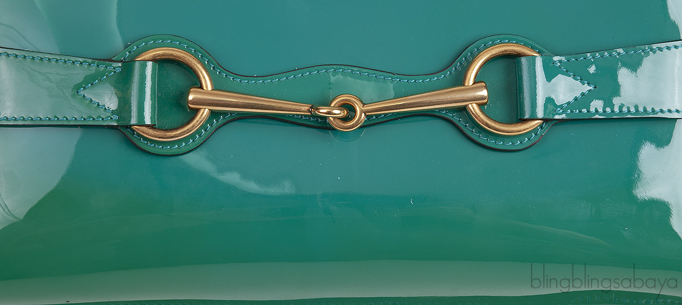 Bright Bit Green Patent Clutch