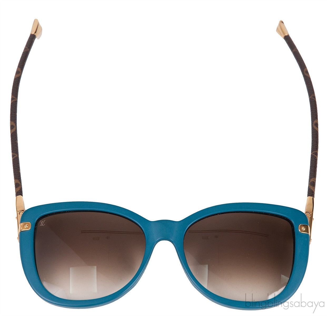 Charlotte Monogram Blue Sunglasses